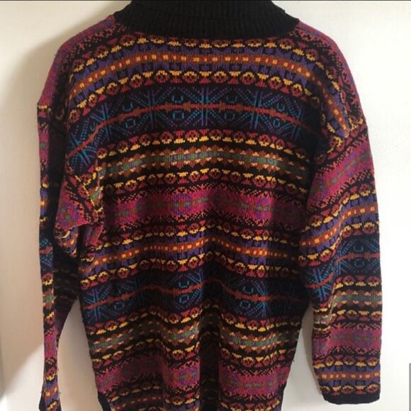 Vintage Christina - Pattern turtleneck sweater - Picture 4 of 6